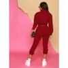 2024 Designer Women Tracksuits Fall Winter Sweatsuits Långärmning Turn-Down Collar Shirt and Pants Two Piece Set Solid Outfits Casual Jogger Suits Sporswear 8374