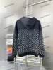 Xinxinbuy Men Women Designer Sweater Sweater Sweater Gray Azul preto branco S-2xl