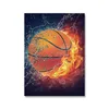 Basketball Sport Canvas Paintings Cartoon Sport Art Poster and Prints Wall Art Picture for Sports Man Bedroom Home Decor No Frame Wo6