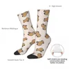 Men's Socks Capybara Pattern Swimming Men Women Windproof Novelty Spring Summer Autumn Winter Stockings Gift