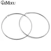 Stud CHIMDOU Gold color Stainless Steel Earrings 2023 Women Small or Big Hoop Party Rock Gift Two colors wholesale 230816