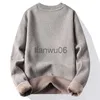 Męskie swetry Faliza Winter Mens Pullovers Crew Neck dzianina grube ciepłe swetry Wysokiej jakości Wygodne para dzianin Sweater Men Ubrania J230806