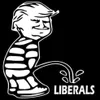 15 2 13 6CM Trump pee on libreals var truck vinyl windwo sticker laptop sticker CA-669304S