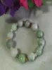 Link Bracelets Pure Natural High Quality Myanmar Jade Bead Lotus Bracelet Jewelry Lucky Amulet Bracele Fine