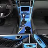 Voor Infiniti Q50 Q60 2014-2019 Interieur Centrale bedieningspaneel Deurklink 3D 5D Koolstofvezelstickers Stickers Stickers Auto-styling Accessori318v