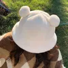 Berets Winter Warm Cute Hat Bucket Soft Fishing Cap Faux Fur For Women