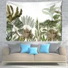 Tapestries Tropical Rainforest Tapestry Green Plant Leaves Room Wall Background Decoration Wall Hanging Room Decor Mural R230816