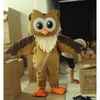 Brown Owl Mascot Costume Top Cartoon Anime Theme Character Carnival Unisex vuxna storlek Jul födelsedagsfest utomhusdräkt