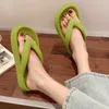 Slipper Soft Sole Platform Flip Flops Women Clip Toe Non-Slip Home Cloud Slippers Woman Summer Tjock Bottom Bad Badrum R230816