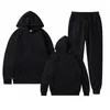 Men's Tracksuits Men Define calças de capuz de duas peças casuais colorido sólido macacão de moda de moda sportswear set tracksuit machos PVs