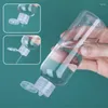 収納ボトル10-200mlトラベル補充可能な透明ペットボトル空のシャンプーディスペン装置化粧品用の多目的コンテナ