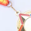 Dekorativa föremål Medal Metal Pentagram Form Colored Ribbons Sport Nonbading Rustproof Drable Commemorative Trophy för 230815