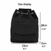 الرباطية تصميم أسود الأزياء حقيبة ظهر للسيدات 2023 ربيع/الصيف سلسلة السفر سلسلة سفر دلو النايلون caitlin_fashion_bags