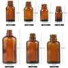 5 10 15 20 30 50 ml leere Bernsteinglas Gesichtscreme Lotionpump Press Flasche Gesichtsreiniger Toilettenartikel Toner Flüssigkeit ätherisch Öl Behälter Miug