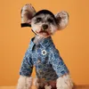 Hundkläder sommar hund hoodie tunn denim skjorta andas bichon frise fransk bulldog schnauzer husdjur kläder casual coat 230815