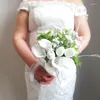 結婚式の花2023コレクションベビーブライドブライドメイドのブーケとマリアージュの白いカラのユリ