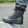 Sapatos de segurança Botas militares táticas homens botas de força especial combate de combate botas de caminhada ao ar livre