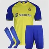 2023 2024 Al Nassr FC Soccer Jerseys Ronaldo 23 24 Дом Желтый гонча