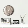 Zegary ścienne zakrzywione szkło podwójny zegar nowoczesny design ziarno drewna luksusowy kolorowy reloJ dekoracyjny salon dekoracja domu