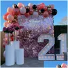 Decorazione per feste 1pc 30x30cm 3D Iridescent Pannello Iridescent Shimmer Shimmer Wall Birthday Birthing Wall Strecile Delivery Delivery Dhqs1