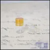 5ML Empty Glass Wish Vial With Gold Screw Cap 5Gram Small Clear Glass Bottle Tube For Nail Piece Powder Liquid Jewelry Dtdwq
