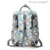 Wickelbeutel 2023 Mama Bag Multifunktionales Drucken Zifferblatt Bag Rucksack Mode große Kapazität Baby Reisetasche Reisetasche Z230816