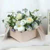 Hediye sargısı şık flip aşk çiçek kutusu düz renk birden çok seçenek sevimli ve taze düzenleme boş