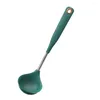 Dinnerware Sets Silicone Spoon Cooking Soup Water Scooping Tool Porridge Ladle Stainless Steel Restaurant Non-Stick Holder