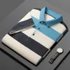 Mens Polos Mens Classic Striped Polo Shirt Cotton Short Sleeve Summer Plus Oversize 4XL 230815