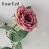 Flores decorativas 1pc Flor artificial Fake Rose Simulação de seda única para decoração de casamento em casa