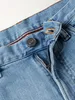 メンズロングパンツのジーンズイタリアンデザインロロピアナ新しいブルースリムフィットジーンズヨーロッパとアメリカンソリッドパンツ