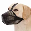 Dog Collars Full-Covered Air Mesh Muzzle Poisoned Protect With Adjustable Straps For Scavenging Licking Biting