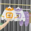 Kleidungssets Kleidung Set für Baby Girls Strampler Herbst süße Babi 1 5 Jahre Kinder Kinder Kinder Kostümpullover mit Kapuze 230815