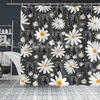 Vorhang Hereford Daisy Blumenmuster Dusche 3D bedruckte Badezimmervorhänge mit Haken lustig Tier