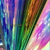 Premium Blue Rainbow Chrome Vinyl Film Foil Rainbow Drift Vinyl Wrap Sheet Bubble For Car Wrapping Size1 35 18M3299