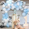 Other Event Party Supplies 13Ft 29Ft Macaron White Blue Grey Latex Balloon Garland Arch Kit Wedding Decoration DIY Baby Shower Birthday Decor 230815