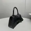 balencig sacs B sac de luxe messager designer épaule noire portable sablier motif crocodile dames faisant la navette vers l'Europe et l'Amérique rétro mignon mode Or h