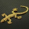 3D Solid Diamond Metal Gecko Car Stickers Modified Decals3270