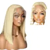 2024 Hot Selling Lace Women's Wig Headcover Light Gold Long Straight Hair Lace Front Wig Cover 230816