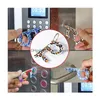 Key Rings 13 Colors Contactless Door Opener Touch Pler Pusher-Keep Hands Clean Cute Pattern Print Prevention Tool Keyring For Outdoo Dhjdk