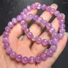 Bangle Natural Kunzite Bracelet Fashion Gemstone Crystal Jewelry Women Healing Holiday Gift 1PCS