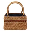 Stume da stoccaggio Tote Borsa Pastoratura Vintage Pastoral Woven Borse per le donne