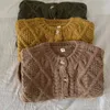 Пуловер Milancel Kids Olde Single Groud Girls Sweater Краткий стиль мальчиков Кардиганы вязаный свитер 1-7y 230816