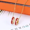 Multi-Style Women Necklace Designer Letter Pendant Jewelry Necklace Stainless Steel Enamel Clavicle Chain Necklace Fashion