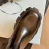 Polerowane skórzane buty Chelsea kostki pełna skórzana elastyczność platforma poślizgnięta okrągłym palcem butów na zewnątrz luksusowe designerskie flat botki fabryczne obuwie