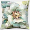 Kuddefodral Flower and Bird Printing Series Mönster Kudde Square Pillow Case Home Office Decoration Kudde 230815