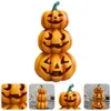 Other Event Party Supplies LED Decor Glowing JackOLantern Halloween Pumpkin Luminous Pumpkins Outdoor Resin Decoration 230815