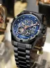 Wristwatches AILANG 2023 Men Luxury Tourbillon Hollow Mechanical Automatic Waterproof Watches Stainless Steel Luminous Watch