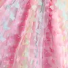 Mädchenkleider Babykleider für Hosentender Kinder Mesh Sommerkleid mit Schmetterling kleine Mädchen Geburtstag Süßes Prinzessingurt Kleid R230815