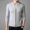 Herren Down Parkas Herren gestrickt dicke Reißverschluss Casual Strick Strickjagd Pullover Herrenmantelmanteler vertikaler Ausschnitt Pullover Z230816